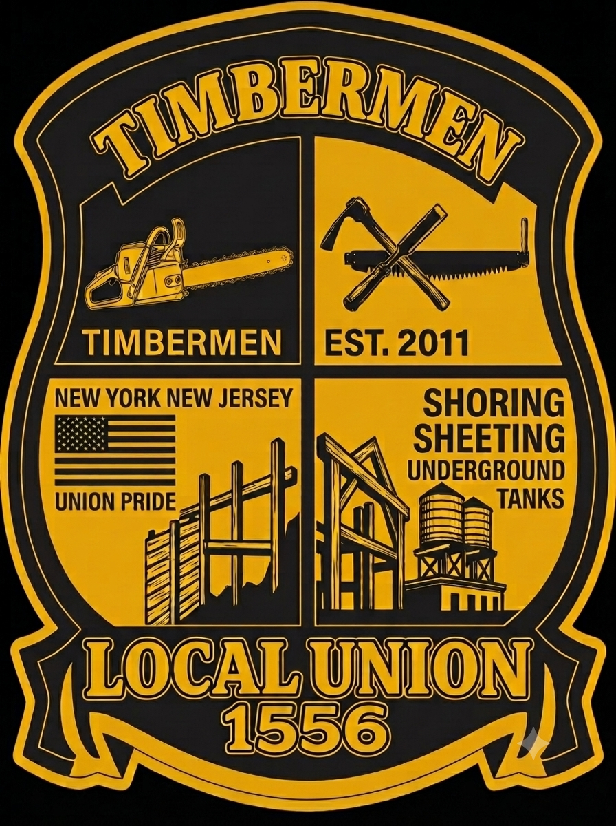 Timbermen Local 1556 Badge