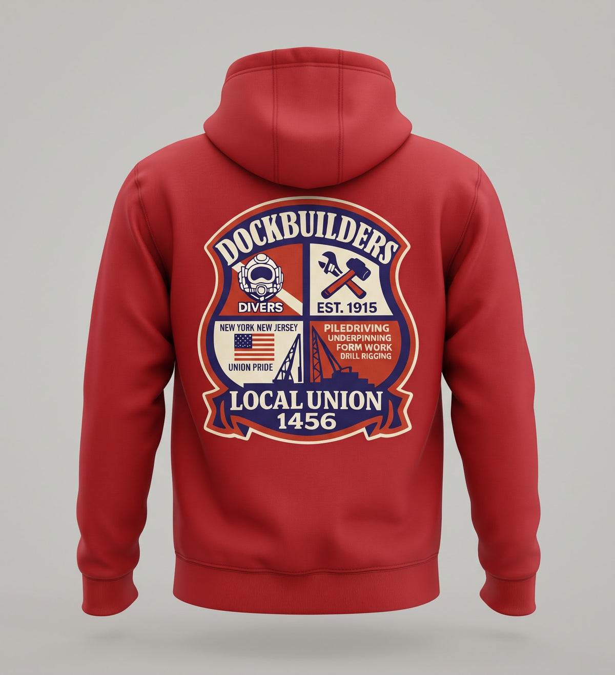 1456 Red, White, Blue Collar Crest