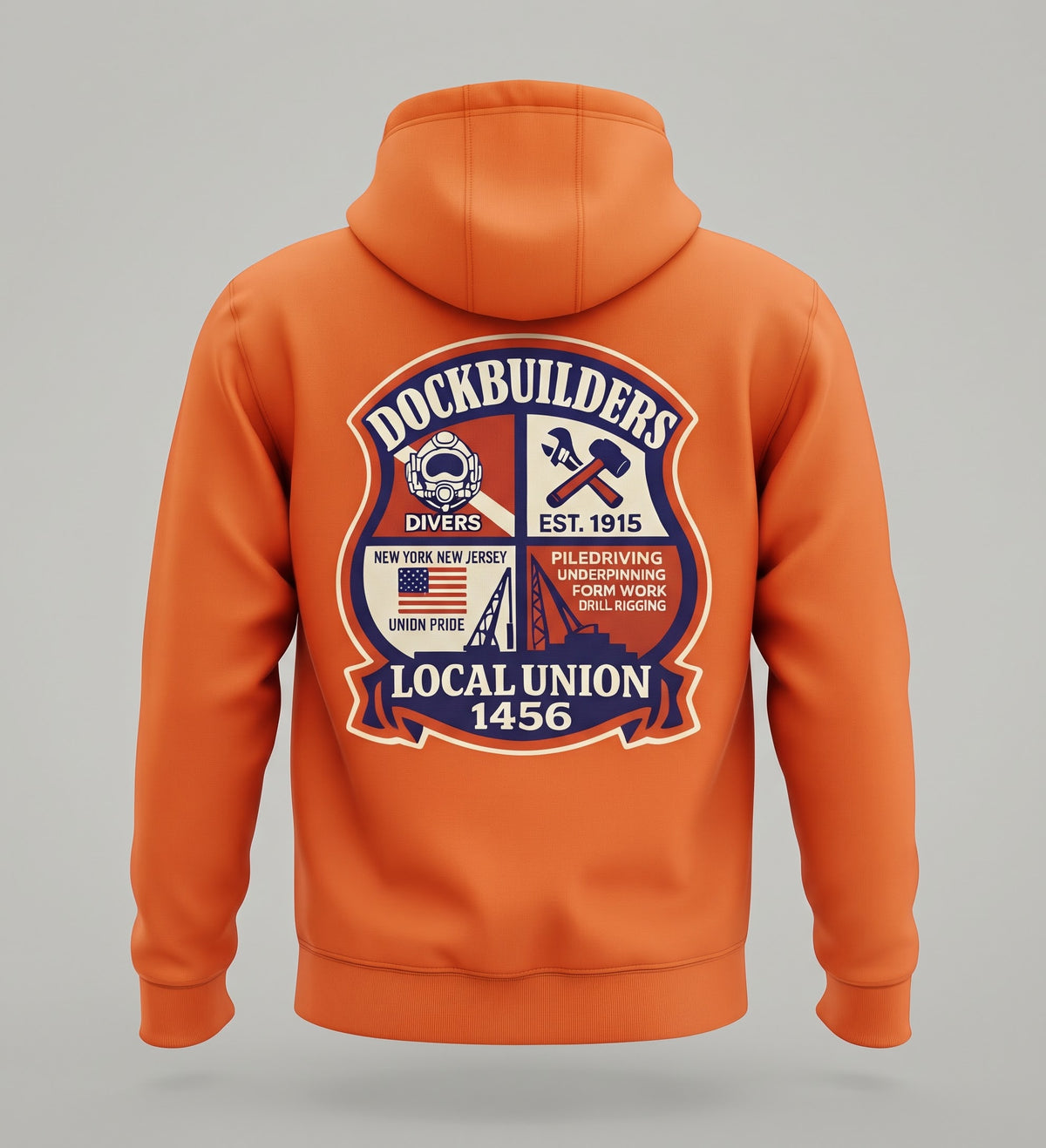 1456 Red, White, Blue Collar Crest