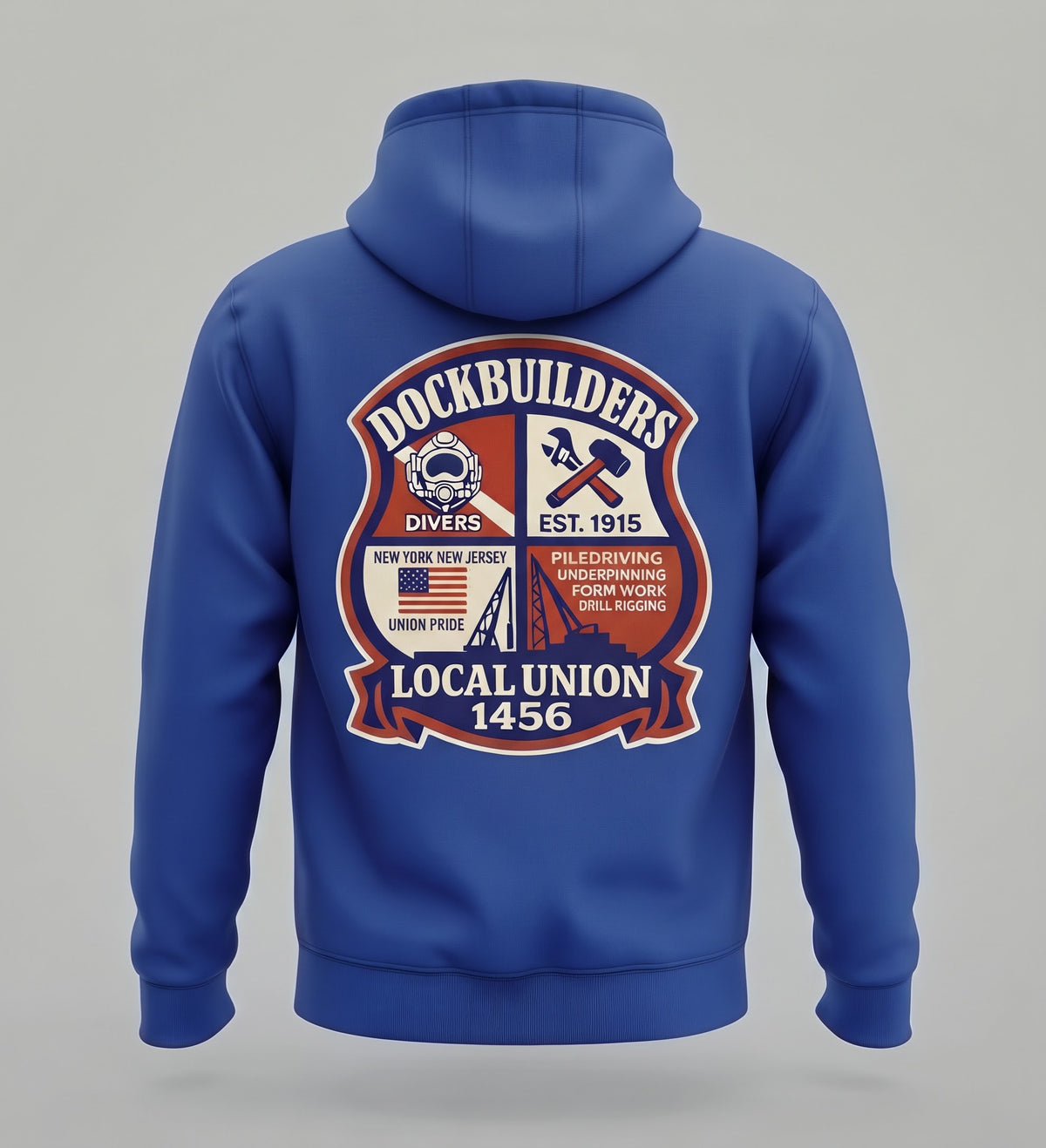 1456 Red, White, Blue Collar Crest