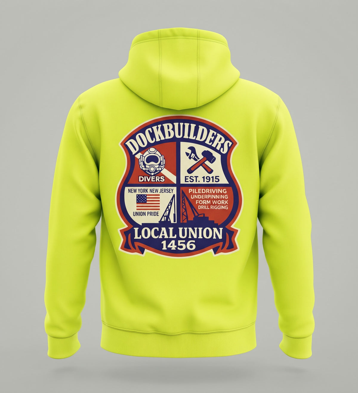 1456 Red, White, Blue Collar Crest