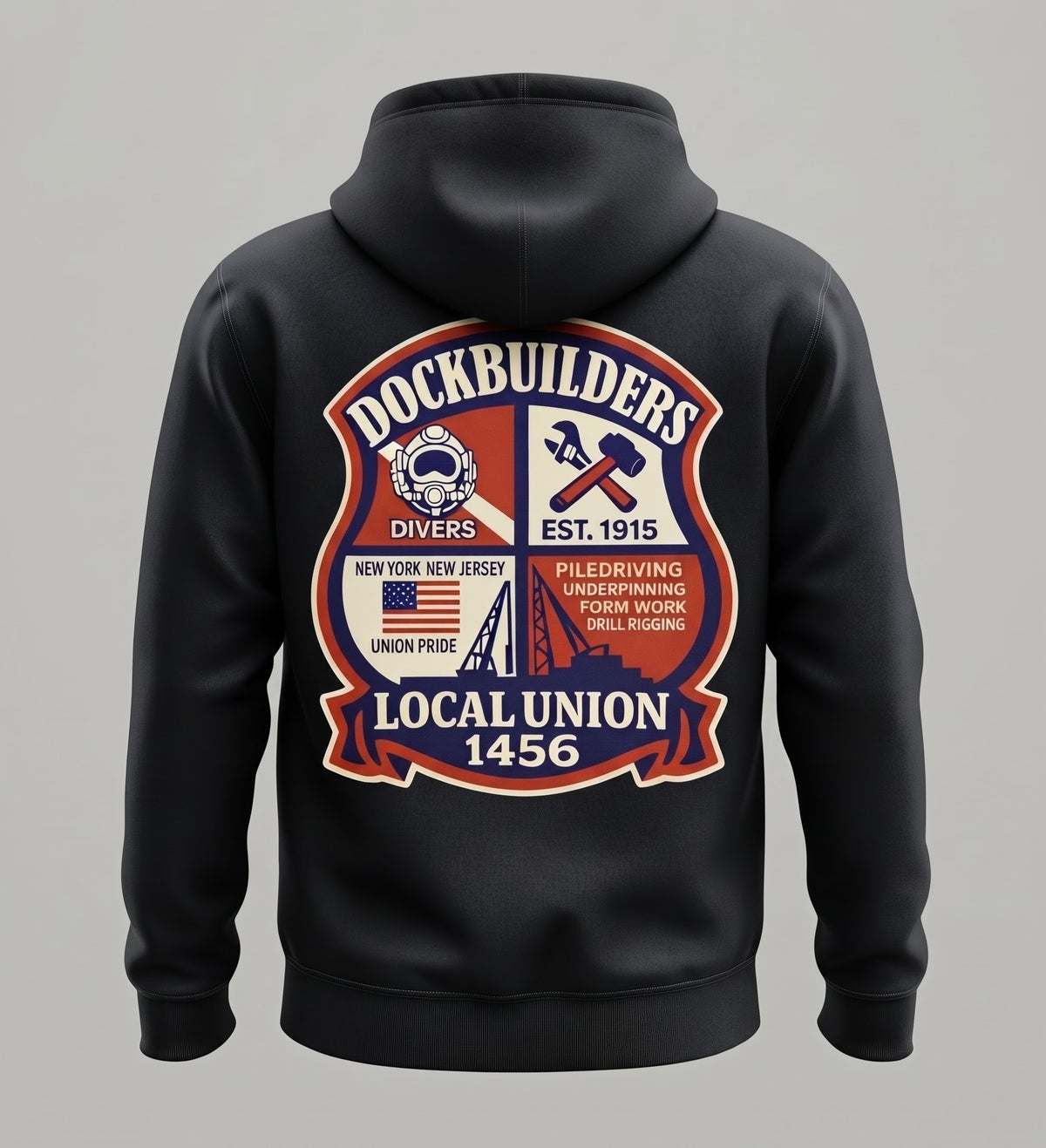 1456 Red, White, Blue Collar Crest
