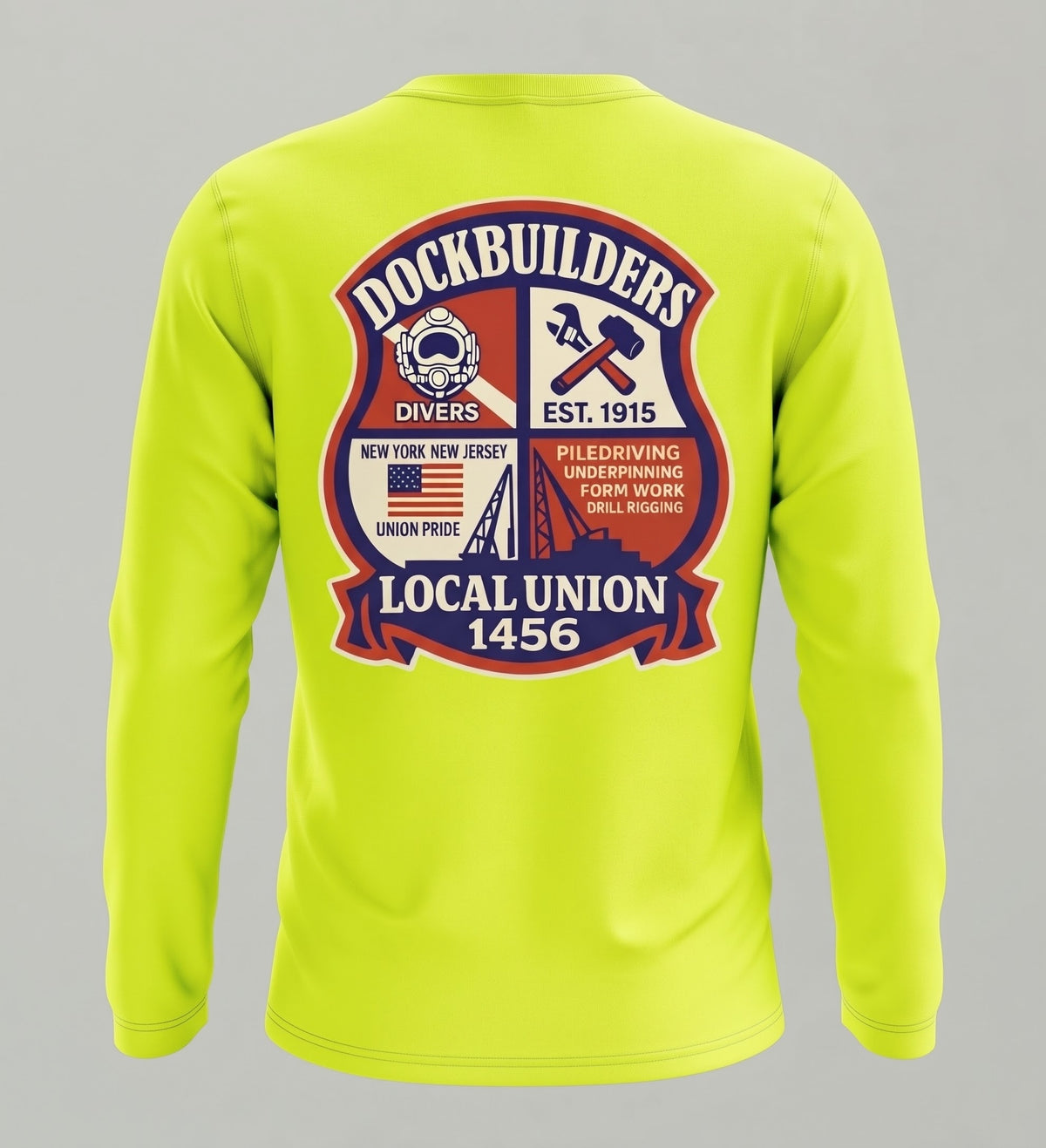 1456 Red, White, Blue Collar Crest