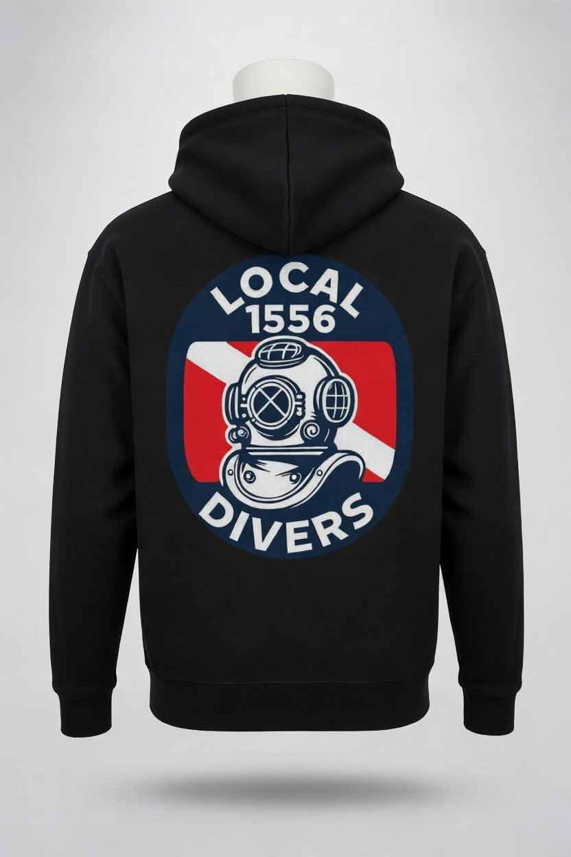 Local divers front pocket hoodie