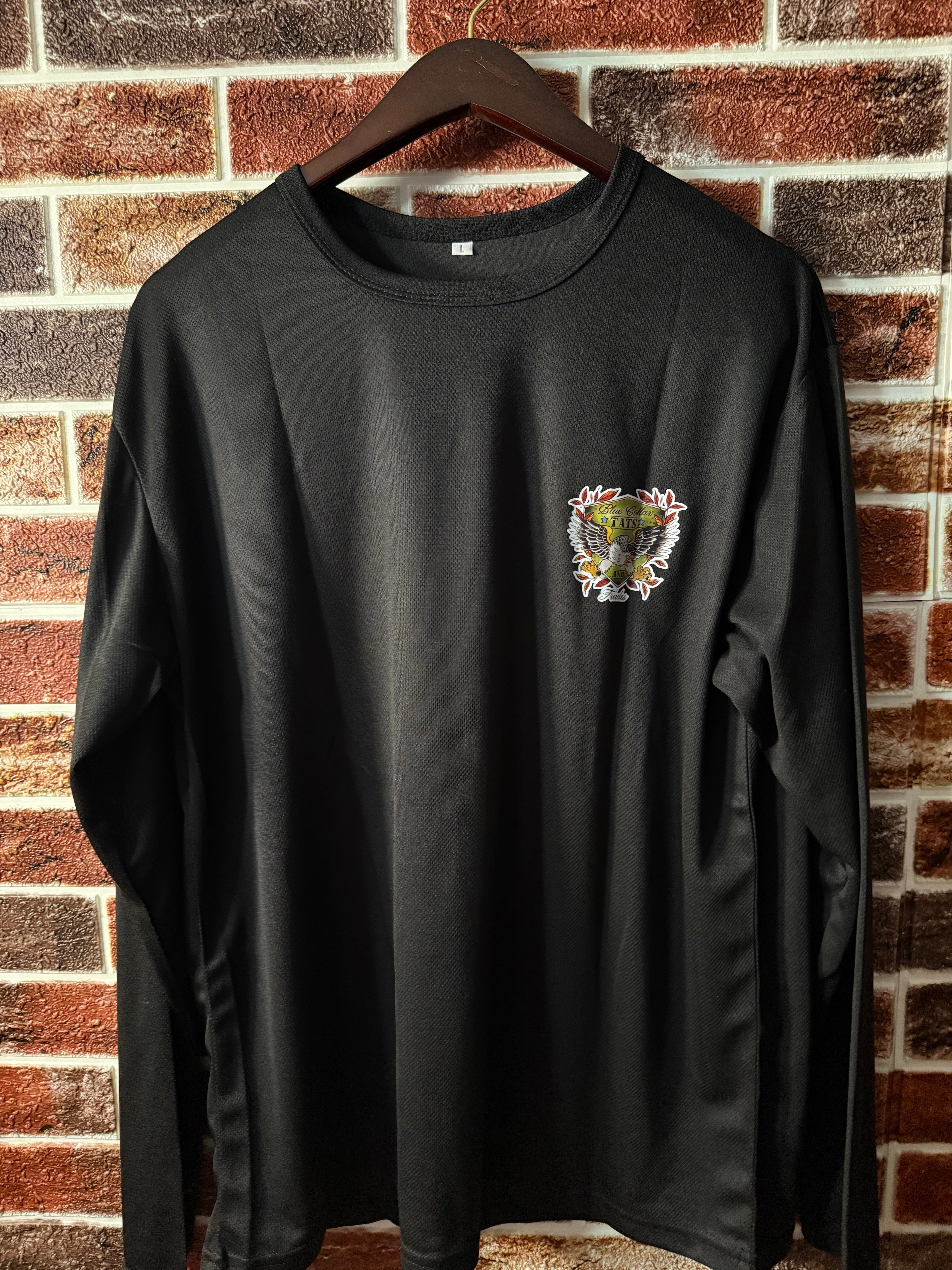 BLUE COLLAR TATS & TRADES logo long sleeve